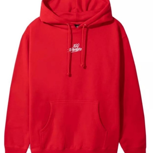 100 Thieves - NWT - Red XL Hoodie - Picture 1 of 5